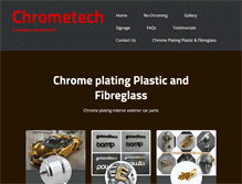 Tablet Screenshot of chrometech.com.au
